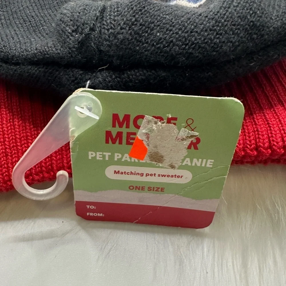 🩷5/$10 Cozy PET Knit Beanie - Red & Black